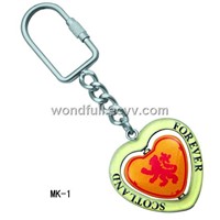 Metal Keychain Heart Shape Fashion Style Souvenir Gift