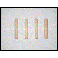 natural wooden dowel pins: straight groove or spiral groove