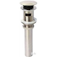 waste drain with overfow clic-clac, brushed nickel