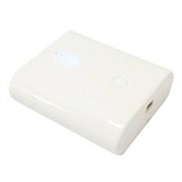 wholesale power bank chargers Lithium-18650 Battey 4400mAh output 1000mA/5V white 120g portable