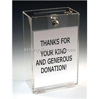 Acrylic Standing Donation Box