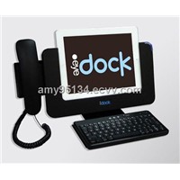 iPad Video Phone Charging Dock Station Bluetooth Speaker Charger with Retro Handset