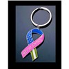 Metallic brooch promotional holiday christmas gift OEM for breast cancer