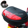 Motorcycle luggage box capacity of 2 full face helmets