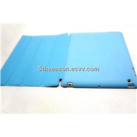 OA-014 4 Folder with oil coating Leather Case for iPad