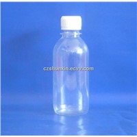 PET Plastic Clear Bottle for Liquid with Screw Cap