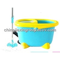 QQ Style Three Device Spin Magic Mop And Bucket (JXM012)