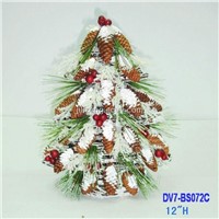 12&amp;quot; Artificial Snowing Christmas tree