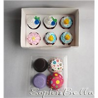 2012 most popular gift box with 400 Pcs mixed pattern cupcake liners baking cups