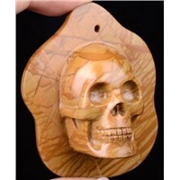 Skull Pendant Carving #T8629