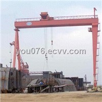 300t Shipbuilding gantry crane with two trolleys and four hooks, high effeciency and good quality