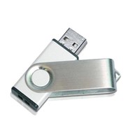32 GB FLASH DRIVE NEW USB MEMORY STICK THUMB METAL AND PLASTIC SWIVEL KEY CHAIN