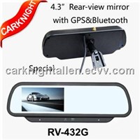 4.3 inch original rear view mirror monitor with GPS