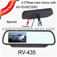 4.3 inch rear view monitor with video /DVR