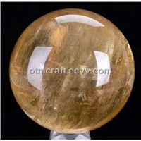 Natural Iceland Spar Sphere carving T9922