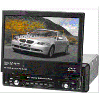 7 inch TFT LCD screen Manual turmover in dash DVD(MP5-757 )