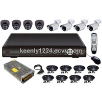 8CH H.264 DVR and IR Camera CCTV System