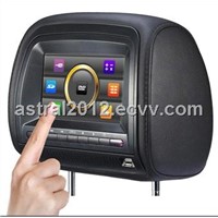 AST-666D 7inch headrest dvd player with touch panel optional