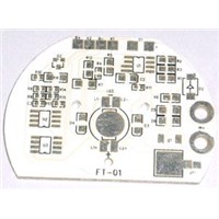 Aluminum Base PCB with 1oz Copper Thickness and HAL  Surface Finish, Suitable for LED Lights