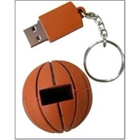 Basket Ball Shape Soft PVC USB Flash Drive