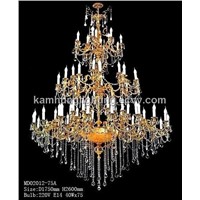 Brass Crystal Chandelier with Gold Finish (MD02012-75A)
