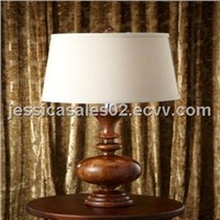 Brown decorative vintage table lamp for bedroom
