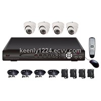 CCTV Sony CCD Cameras and 4CH H.264 Full D1 DVR