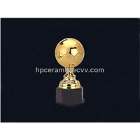 Ceramic Soccer Trophy, Football Trophy, Sports Trophy