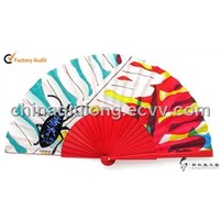 Colourful Wooden Hand Fan