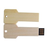 Custom Key Wooden USB Flash Drive. Wood Key USB