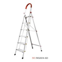 D Type stainless steel household ladder 6steps
