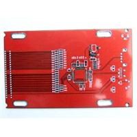 Double Green Oil Spray Tin PCB Board with Hall Lead-free Surface Finish and FR-4 Base Material