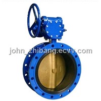 Double flange center line butterfly valve