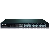 ECOM S2526F+ 24 10/100M Ports + 2 10/100/1000M Ports + 2SFP Advanced Web Smart Switch