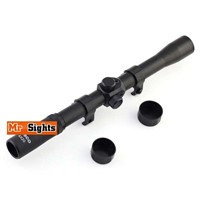 F7 4x20 entry level Air Rifle Gun SCOPE Telescopic Sight WITH MOUNTS