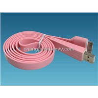 Flat USB AM to Apple data cable for Iphone or ipad