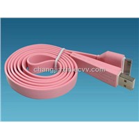 Flat USB AM to Apple data cable for Iphone or ipad