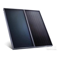 Flat solar collector for solar hot water heating system
