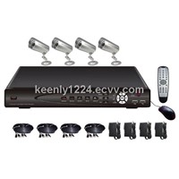 Full 4 channel D1 Complete cctv security systems