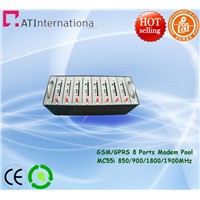 GSM/GPRS 8 Ports Modem Pool With MC55I 850/900/1800/900MHz USB Interface