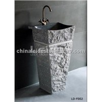 Grey granite Pedestal sink