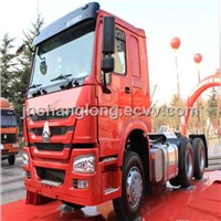 HOWO 6x2 336HP Euro II Emission Tank Truck Tractor Head For Sale