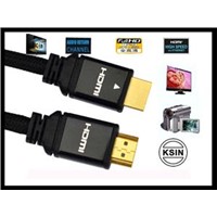 Hdmi to hdmi cable ALU shell with 24k gold plated connectors  1.4version 1080p for all hdmi devices.