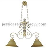 High quality double yellow lights chandelier ceiling