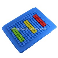 LEGO blocks design silicone skin case for Ipad2 with auto standby and sleep mode