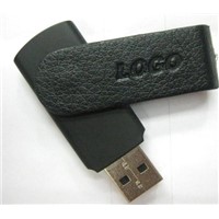 Leather Swivel USB Flash Drive 2gb 4gb 8gb 16gb