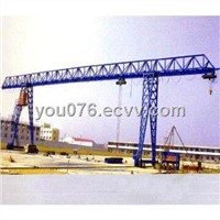 MH Model Electric Hoist Gantry Crane with Lifting Capacity 10T and Girder on the Shafts