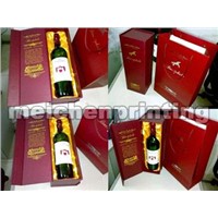 Most popular style paper box for wine packaging