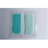 Natural Blue hydrogel Ice Fever Cooling Gel Patch with CE, kids fever reducing gel patches