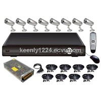 New 8CH H.264 DVR Kits with Waterproof IR Cameras